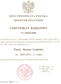 certyfikat