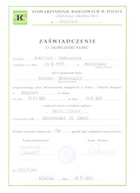 Zaswiadczenie Agnieszka Stepien